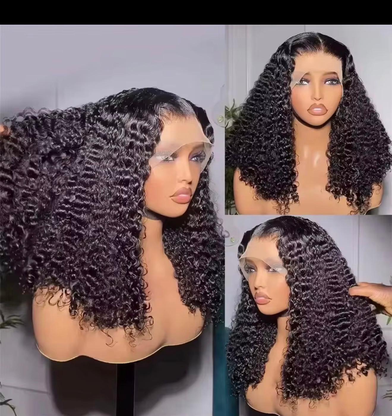 Luxury deep wave curly wig