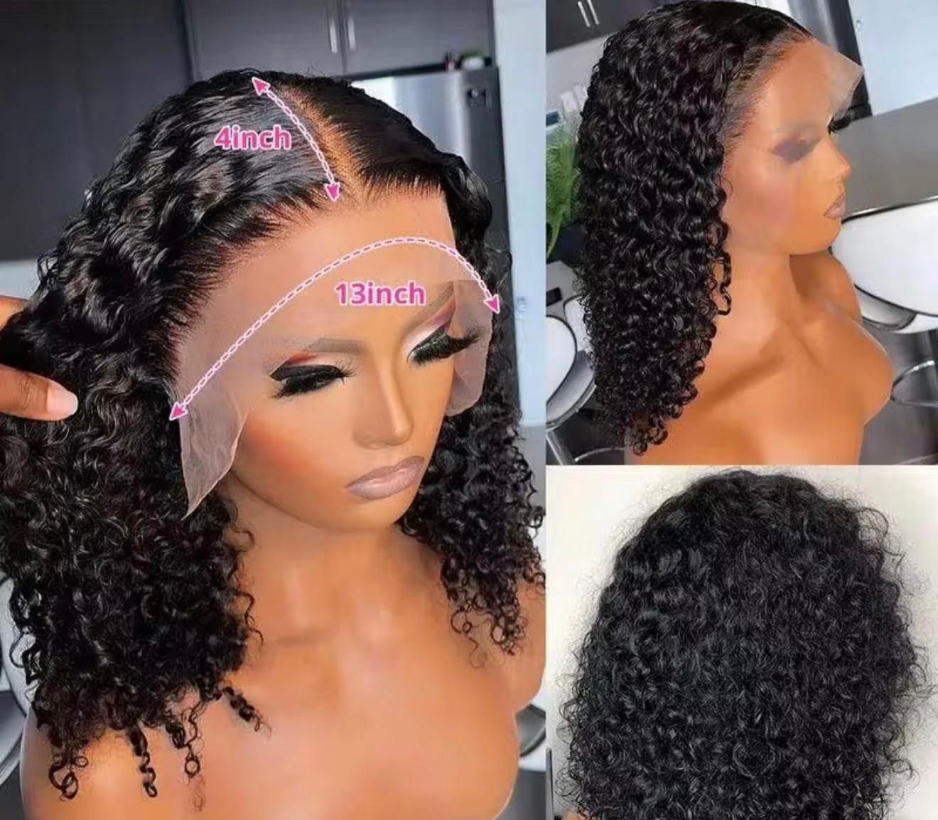 13x4 deep wave lace front wig